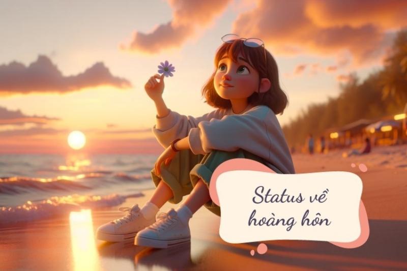 Hòn Trống Mái Hạ Long lúc hoàng hôn với ánh sáng rực rỡ